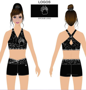 Open image in slideshow, Rebel Black Marble Practice Wear
