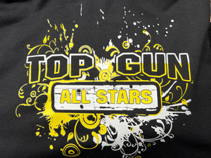 Open image in slideshow, Top Gun Black, Gold, and White T-Shirt
